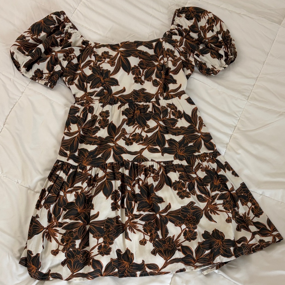 Floral Puff Sleeve Dress